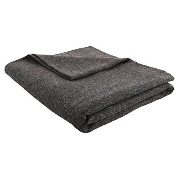 Blanket Tactic Grey 62x80 Military Wool Blanket for Emergency Camping & Everyday Use (Grey) 85012000060